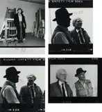 Zoa and Joseph Beuys, Photo Editions, 1982-83, Four gelatin silver prints taken by Zoa, on photo paper, the full sheets,