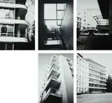 Architektur II by Günther Förg, 1993, The complete set of five gelatin silver prints, on Orwo Baryt paper, the full sheets,, sold Jan 2016
