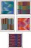 Carlos Cruz-Diez, Couleur Additive: four plates; and Untitled