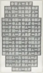 All One, Two, Three, Four, Five & Six Part Combinations of Six Geometric Figures, by Sol LeWitt, 1980, Screenprint, on Rives BFK paper, with full margins,, sold Jan 2016