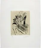 Willem de Kooning, Seventeen Lithographs for Frank O'Hara, 1988, The complete set of 17 lithographs hors-texte , on hand-made Japanese Yame paper chine collé to handmade Twinrocker paper, with full margins,