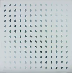 Untitled (Nineteen Greys B) by Bridget Riley, 1968, Screenprint in colours on card, the full sheet,, sold Jan 2016