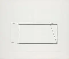 Untitled: one plate by Donald Judd, 1977-78, Etching, from the set of 16 on wove paper, with full margins,, sold Jan 2016