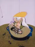 Francis Bacon, Lying Figure, 1969/2015, Diasec mounted giclée print in colours, on Alu Dibond support, the full sheet,
