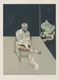Francis Bacon, Seated Figure (after, Study for a Portrait 1981), 1983, Etching and aquatint in colours, on Arches paper, with full margins,
