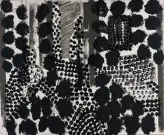 Souvenir by Howard Hodgkin, 1981, Screenprint in five shades of black, on Arches Acquarelle mould-made paper, the full sheet,, sold Jan 2016