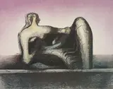 Various Artists, One work by Henry Moore; and Two works by Lynn Chadwick, 1977; and 1966, One mixed mechanical media in colours with embossing by Henry Moore, on Alpha wove paper, the full sheet; and two lithographs in colours by Lynn Chadwick, on artist’s wove paper watermarked ‘Chadwick’, both with full margins,
