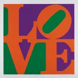 Robert Indiana, Zinnia, from Garden of Love, 1982, Screenprint in colours, on Fabriano paper, with full margins,