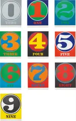 Numbers by Robert Indiana, 1968, The complete portfolio of 10 screenprints in colours, on Schollers Parole paper, the full sheets bound (as issued),, sold Jan 2016