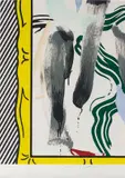 Roy Lichtenstein, Against Apartheid, 1983, Lithograph in colours, on Arches paper, the full sheet,