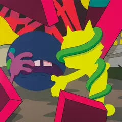 Presenting the Past by Kaws, 2014, Screenprint in colours, on Sanders Waterford paper, the full sheet,, sold Jan 2016