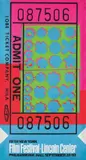 Andy Warhol, Lincoln Center Ticket, 1967, Offset lithograph in colours, on light-weight wove paper, the full sheet,