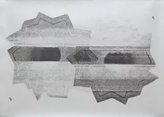 Bullet Hole by Nate Lowman, 2010, Screenprint, on silver metallic paper, with full margins,, offered Jan 2016