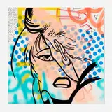 John Matos, Untitled, 1998, spray paint and mixed media on aluminum