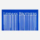 Zevs, Liquidated Lehman Brothers (Blue), 2011, acrylic on canvas