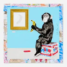 Thierry Guetta, Bananaappetit (Unique), 2024, screenprint in colors