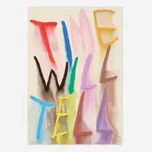 Cb Hoyo, Another Corny Generic Quote About Time, 2024, screenprint in colors