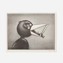 Ryan Travis Christian, Hammer, 2022, risograph
