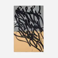 José Parla, Untitled, mixed media on MDF board