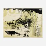 Doze Green and David Ellis, Untitled, 2004, screenprint in colors