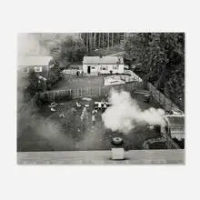 Gregory Crewdson, Untitled (shed fire), 1997, gelatin silver print