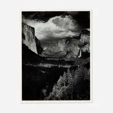 Ansel Adams, Thunderstorm, Yosemite Valley, CA, gelatin silver print