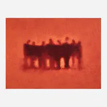 Michal Rovner, Merging 15, 1997, pigment print on canvas
