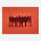Michal Rovner, Merging 15, 1997, pigment print on canvas