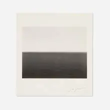 Caribbean Sea, Jamaica by Hiroshi Sugimoto, photo lithograph, sold Mar 2025
