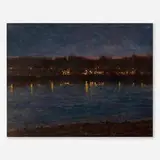 Anthony Michael Autorino, New Hope from Lewis Island, 2002, oil on canvas