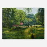 Alexander Farnham, Across From the Meadow, oil on canvas