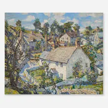 Walter Elmer Schofield, Spring in Devon, c. 1935, oil on canvas
