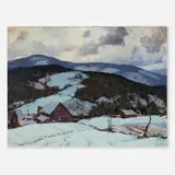 Hobart Nichols, New England Farm (IBM Homestead), 1942, oil on canvas