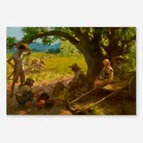 Fernando Amorsolo, Afternoon of Rice Workers, 1938, oil on canvas
