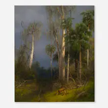Hermann Ottomar Herzog, White Palms, oil on canvas