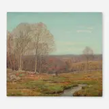 Wilson Henry Irvine, Spring Landscape with Stream, oil on panel