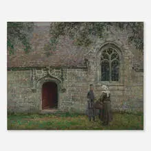 Old Wives Tale by Wilson Henry Irvine, oil on canvas, sold Nov 2025