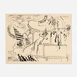 George Grosz, Warfare, 1934, brush, reed pen and pen and ink on paper