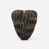 Ursula Morley Price, Brown Wave Flange, glazed stoneware