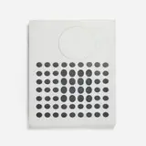 Victor Vasarely, Black and white relief panel, 1964, glazed porcelain