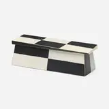 Tom Loeser, Black and White box, 2021, painted wood