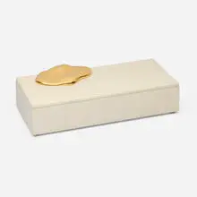 Achille Salvagni, Melt Parchment, 2018, parchment over oak, 24k gold-plated bronze
