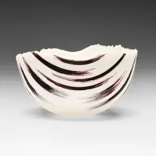 Toots Zynsky, Snow Bird, 1991, filet de verre fused and thermo-formed glass threads