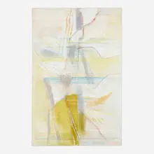 Hedda Sterne, Untitled, 1994, oil pastel on canvas
