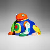 Grenouille vase by Niki de Saint Phalle, 1986, painted polyester resin, glazed terracotta, sold Nov 2025