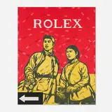 Wang Guangyi, Rolex (from the Great Criticism series), 2005, acrylic on canvas