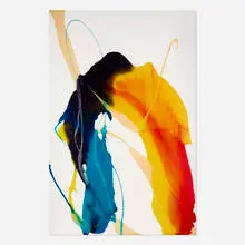 Untitled by Paul Jenkins, c. 1965, poured plastic on plastic panel, sold Nov 2025