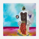 Jamea Richmond-Edwards, Let Them See Me, 2016, acrylic and cut paper collage on canvas