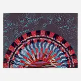 Miriam Schapiro, Mesa Fan, 1978, acrylic and fabric on paper