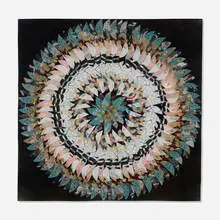 Miriam Schapiro, Pinwheel #2, 1978, fabric and acrylic on paper